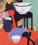 Francis Campbell Boileau Cadell The Blue Fan oil on canvas